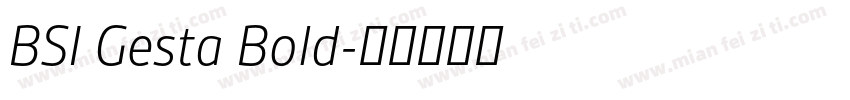 BSI Gesta Bold字体转换